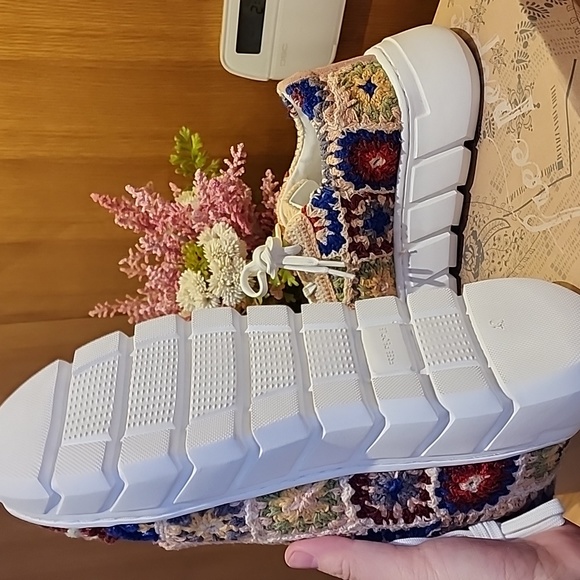 NWB Free People Catch me if you can Crochet Sneakers - Picture 10 of 14